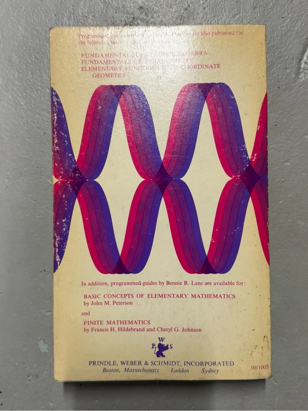 Vintage Programmed Guide Algebra Trigonometry Swokowski Math Workbook PB